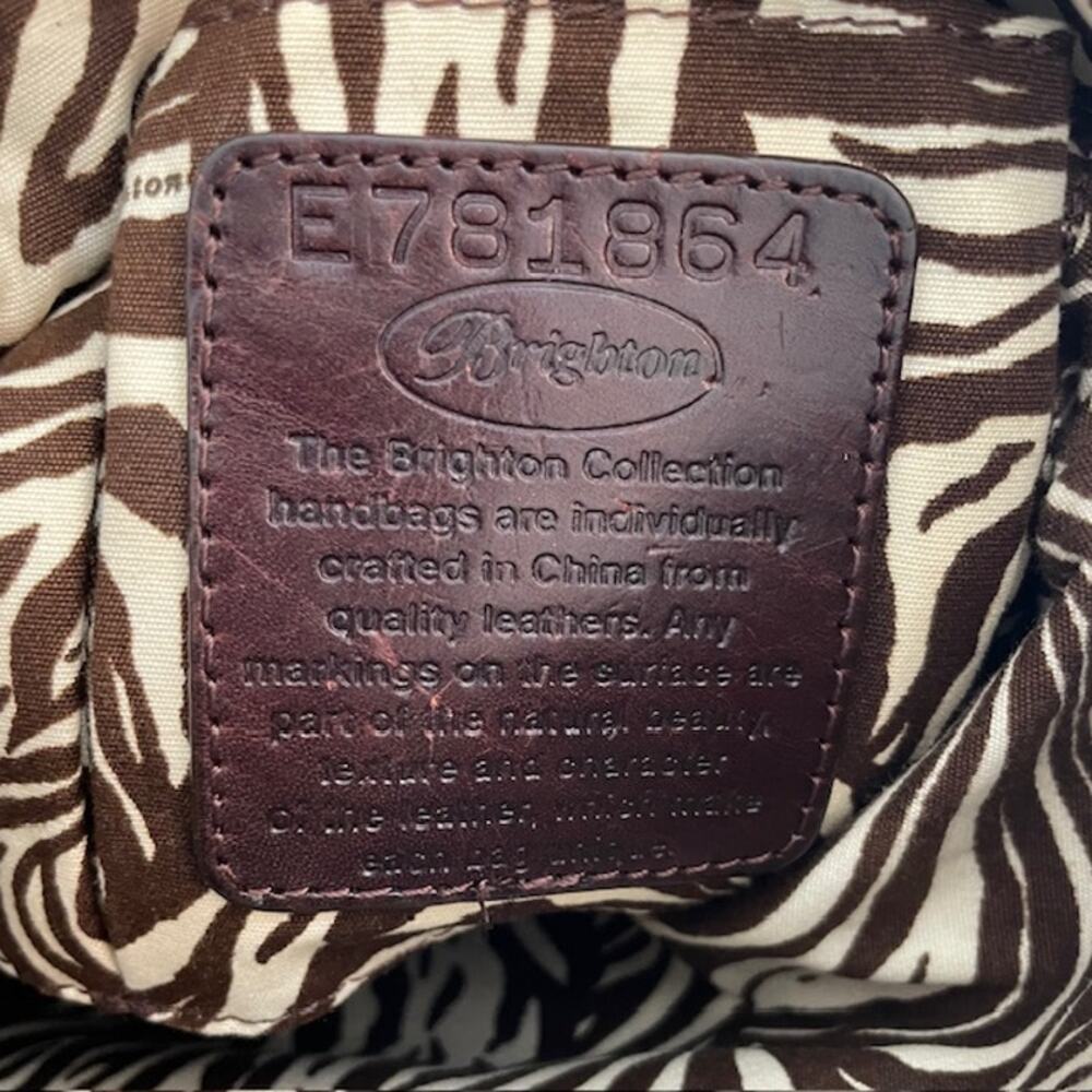 Brighton women's koda black & brown soft leather crossbody. - Picture 14 of 16